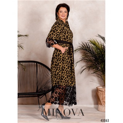 Платье №304Б-леопард