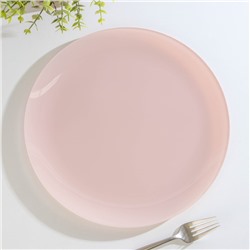 Тарелка «Пастель», d=30 см. цвет розовый