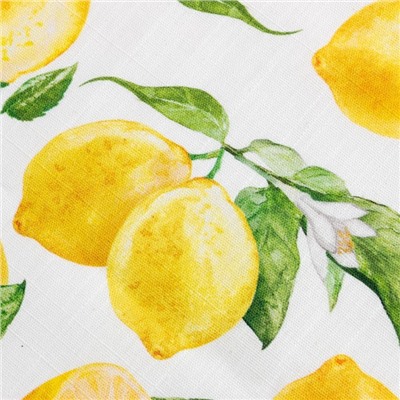 Дорожка "Этель" Лимоны 40х147 см, 100% хлопок, репс 210 г/м2