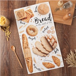 Полотенце кухонное "Fresh Bread" 40х73 см, 100% хлопок, саржа 190 гр/м2