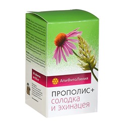 Апифитокомплекс "Прополис+Эхинацея и Солодка", защита иммунитета, 60 т. по 0,55 г