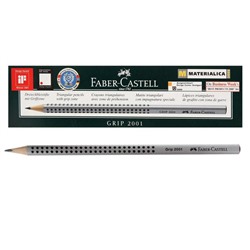 Карандаш чернографитный Faber-Castell профессиональные Grip 2001 2B трёхгранный корпус, массажные шашечки