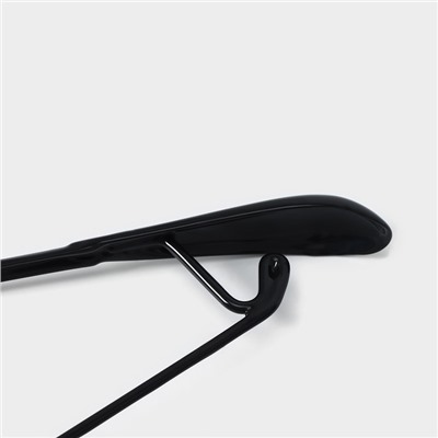 Плечики - вешалка для одежды Доляна, 43,5×20,5 см, широкие плечики, цвет чёрный