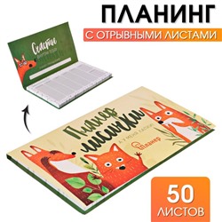 Планер с отрывными листами "Планер лисички"