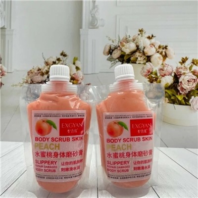 Скраб для тела с экстрактом персика EXGYAN Body Scrub Peach (7190)