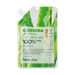 Farm Stay Многофункциональный гель с экстрактом алое вера / Moisture Soothing Gel Aloevera, 100 мл