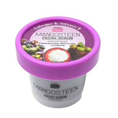 Banna Скраб для лица с экстрактом мангостина / Mangosteen Facial Scrub, 100 мл