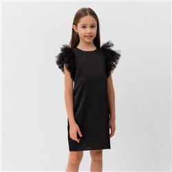 Платье нарядное детское, цвет чёрный, рост 158 см