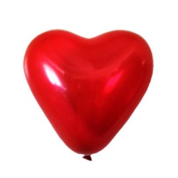 Шар латексный 15", сердце, декоратор, набор 25 шт., цвет тёмно-красный