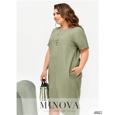 Платье №22-03-оливковый