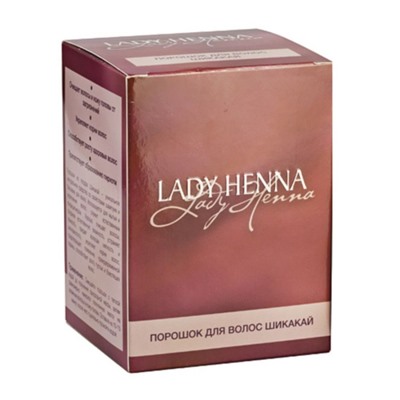 Lady Henna Порошок для волос шикакай в саше, 12 шт.