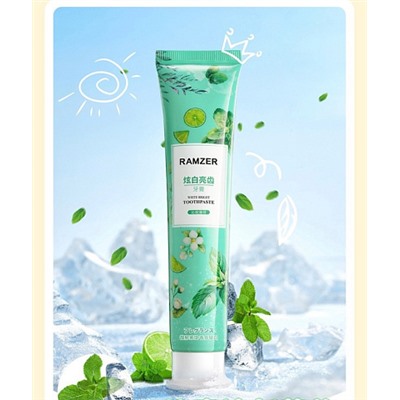 Зубная паста RAMZER White Bright 100гр (зеленая)