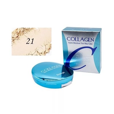 пудра с коллагеном ENOUGH Collagen Hydro Moisture Two Way Cake SPF25 PA++