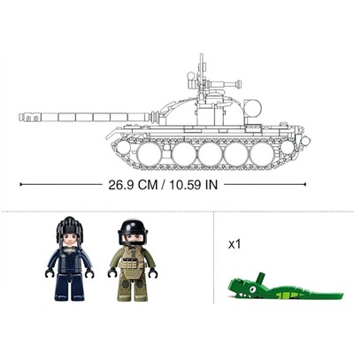 Конструктор Модельки «Танк Т-54С», 1:35, 604 детали