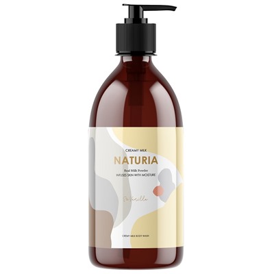 NATURIA Гель для душа ВАНИЛЬ NATURIA Creamy Milk Body Wash - So vanilla Evas 750 мл