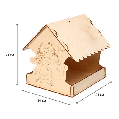 Кормушка для птиц «Лисичка с зонтиком», 22 × 20 × 15 см, Greengo