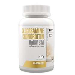 Глюкозамин, Хондроитин, МСМ  Glucosamine Chondroitin, OptiMSM Maxler 120 капс.