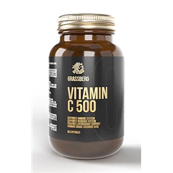 Витамин С Vitamin C 500 mg GRASSBERG 60 капс.